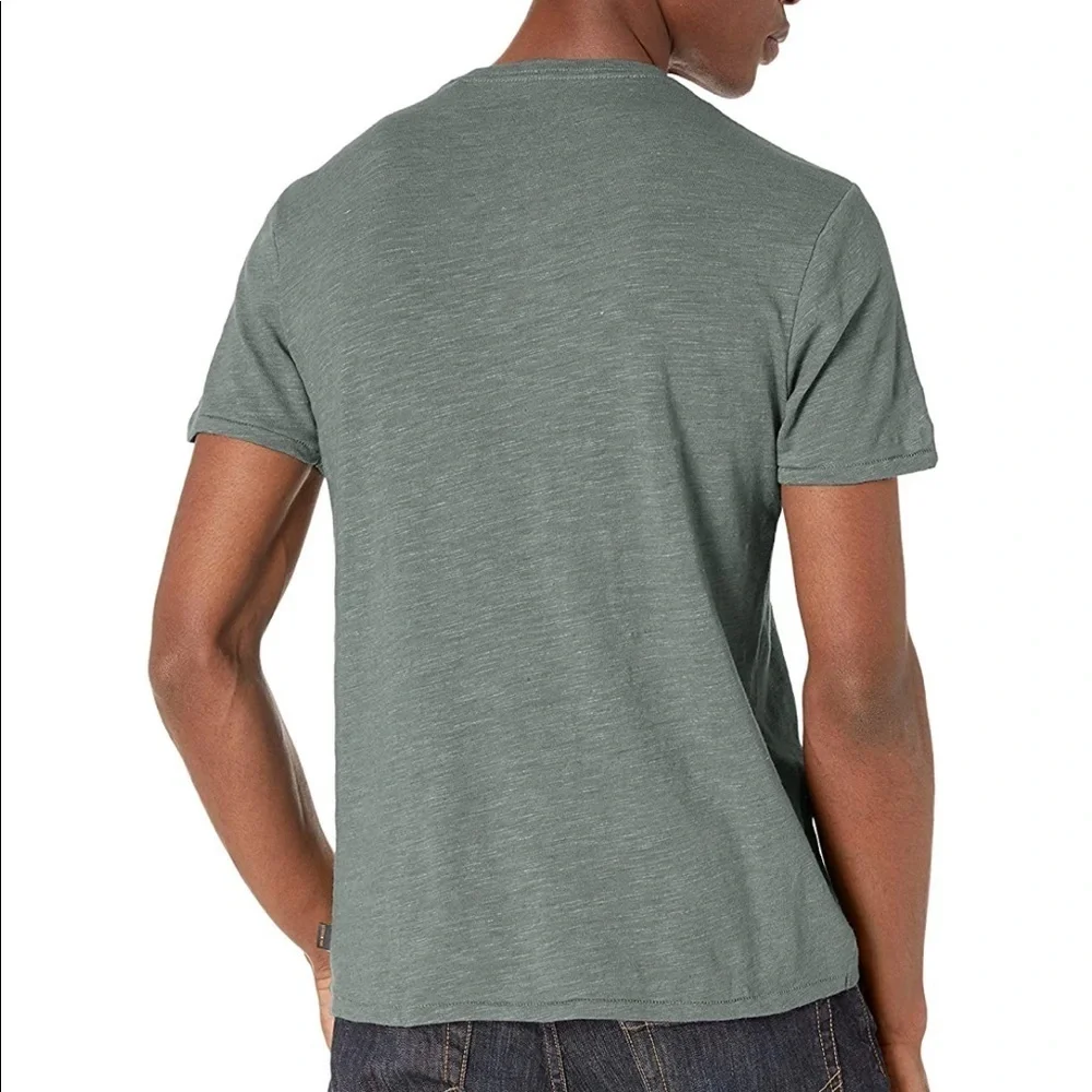 NWT Men Lucky Brand green linen shirt short sleeve - Picture 2 of 7